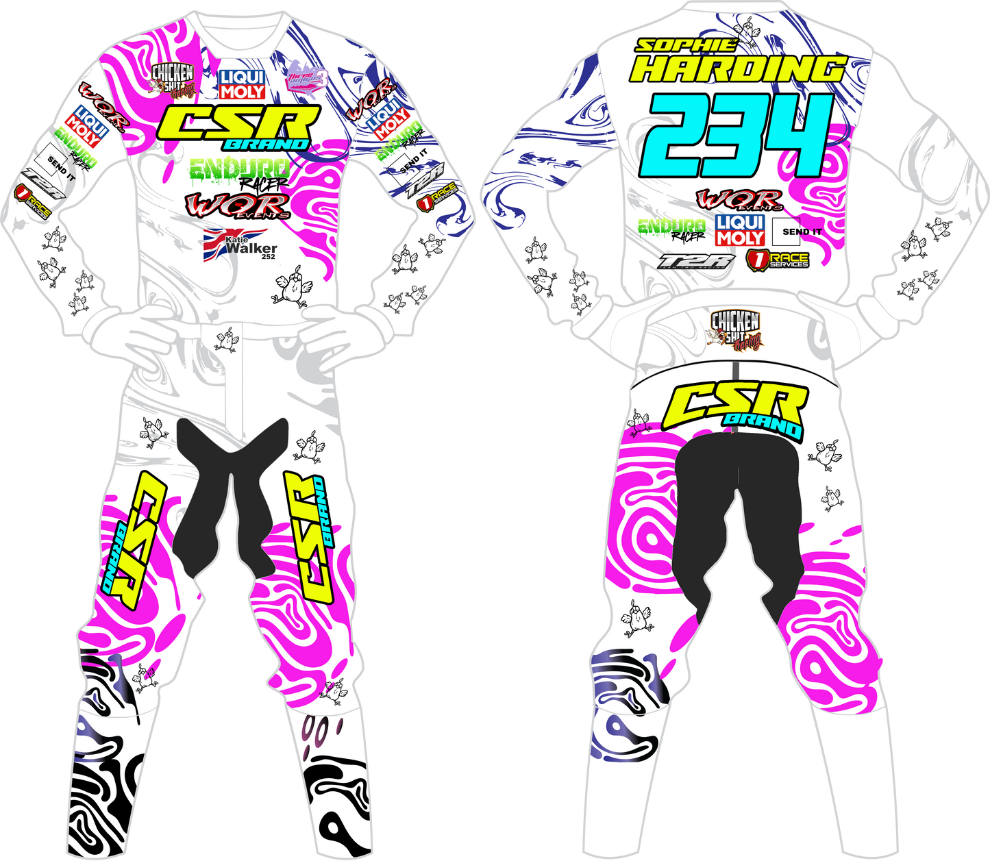 CSR FULL CUSTOM KIT MTB or MX ( PRE-ORDER )