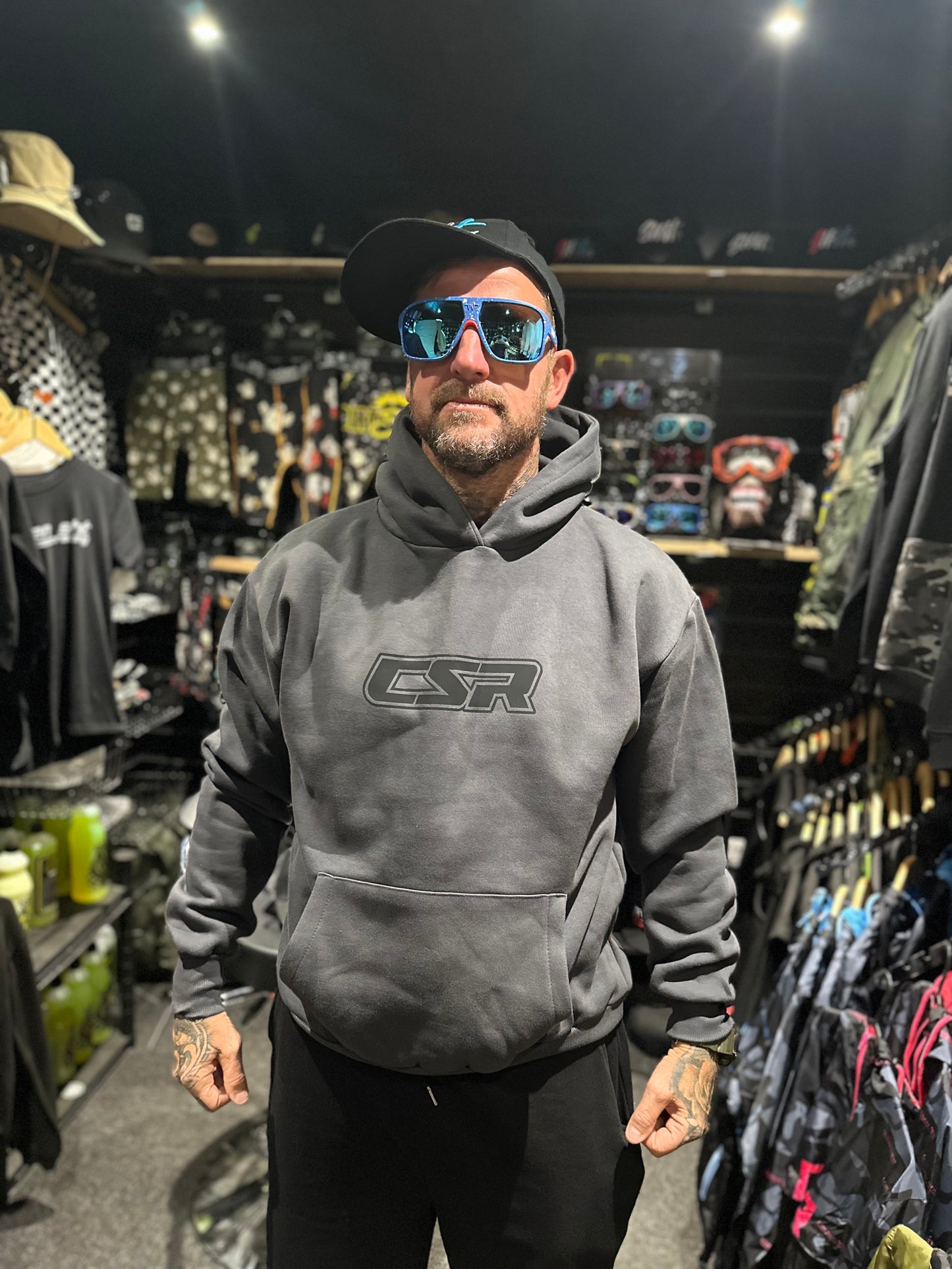 CSR HEAVY WEIGHT HOODIE PREMIUM GREY & BLACK