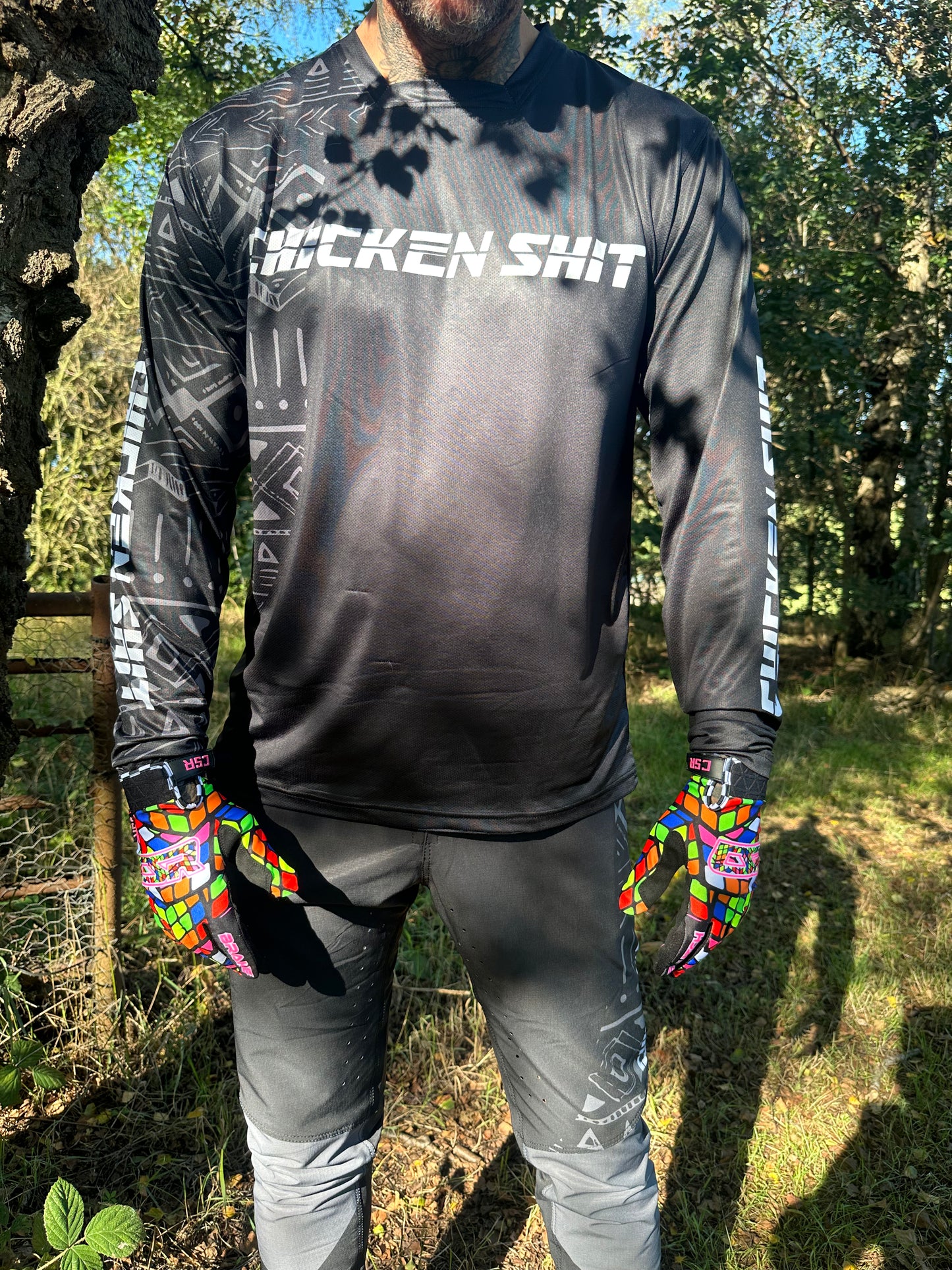 CSR URBAN MTB JERSEY BLACK/ WHITE