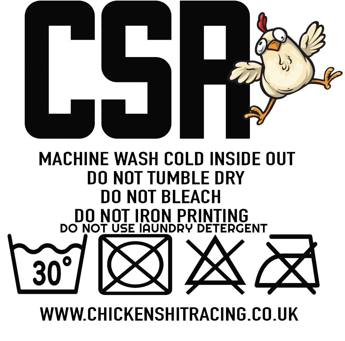 CSR T-SHIRT WHITE ITALIC