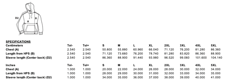 CSR 500gsm HEAVY WEIGHT HOODIE PREMIUM BLACK