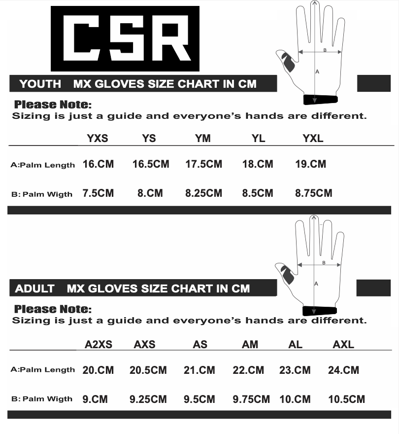 CSR BALL BLUE GLOVES - MX - BMX - MTB
