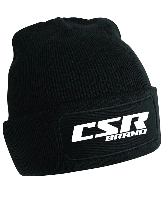 CSR BRAND WINTER BEANIE HAT BLACK