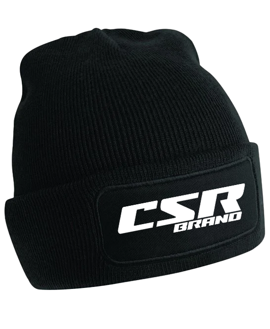 CSR BRAND WINTER BEANIE HAT BLACK