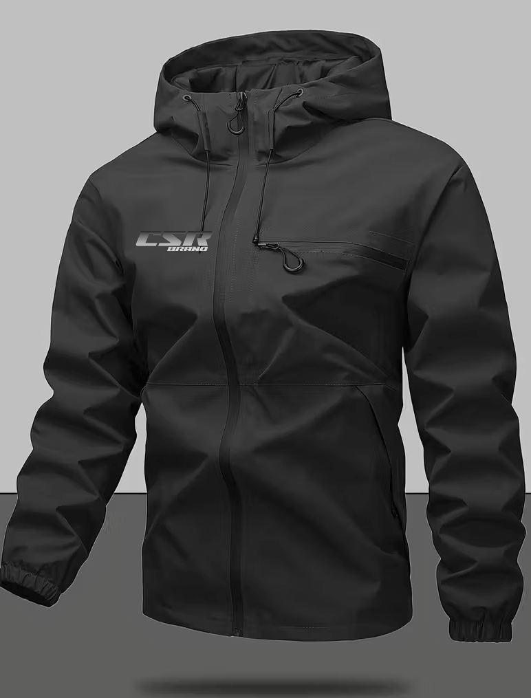 CSR BLACK / DESSERT TRAIL JACKET FULL WATERPROOF RAIN