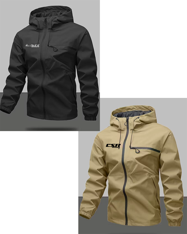 CSR BLACK / DESSERT TRAIL JACKET FULL WATERPROOF RAIN