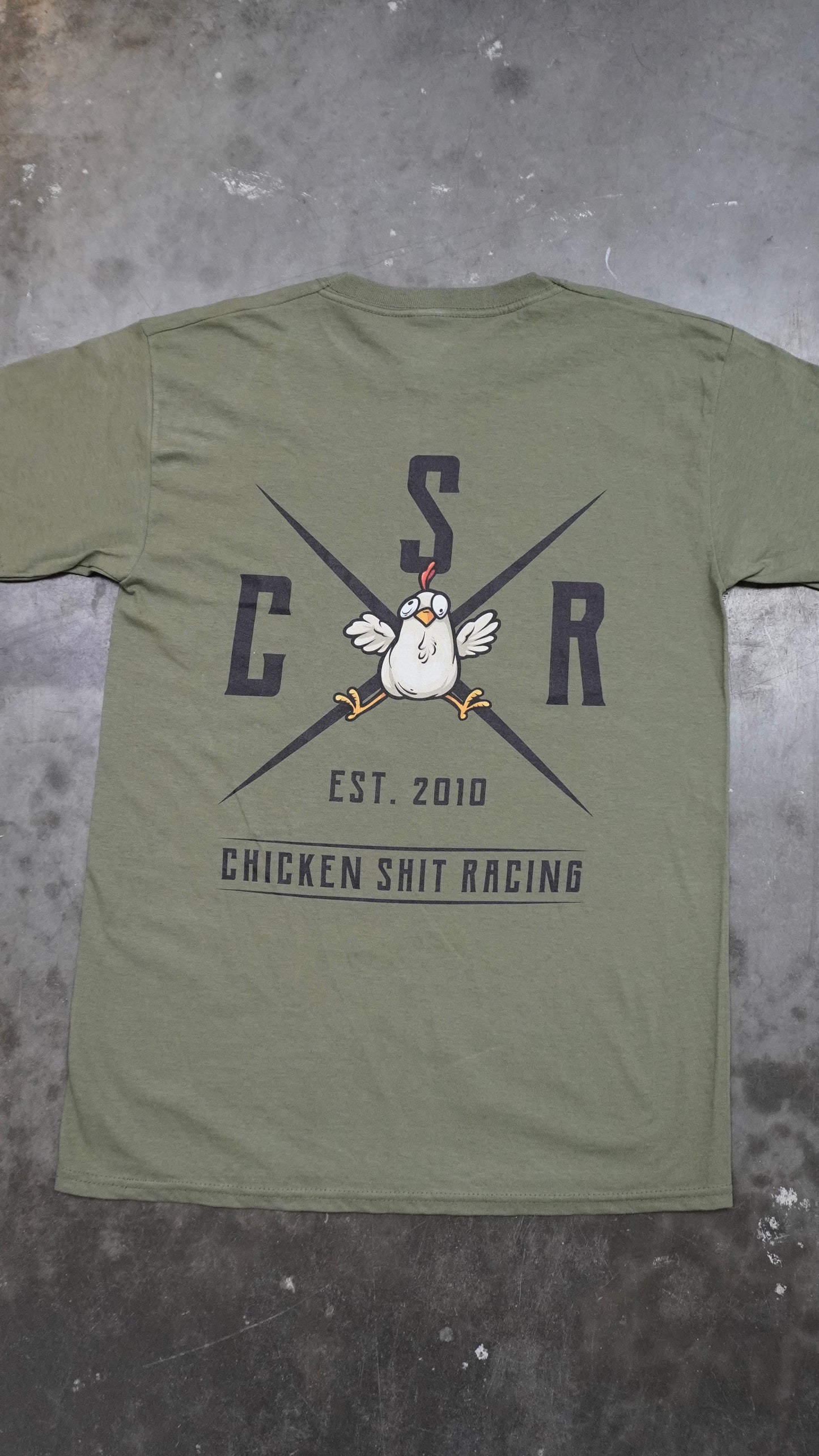 CSR T-SHIRT OLIVE GREEN ITALIC