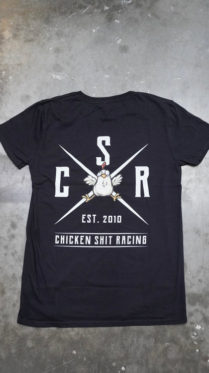 CSR T-SHIRT BLACK ITALIC