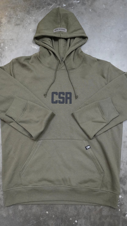 CSR KHAKI GREEN PREMIUM HOODIE LIGHT WEIGHT