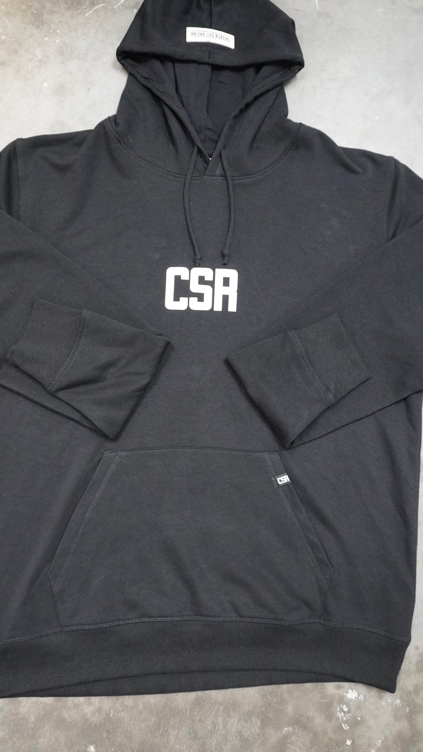 CSR BLACK & WHITE  PREMIUM HOODIE LIGHT WEIGHT