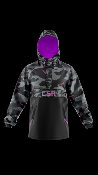 CSR GREY CAMO PINK TRAIL JACKET CAGOULE WINDBREAKER