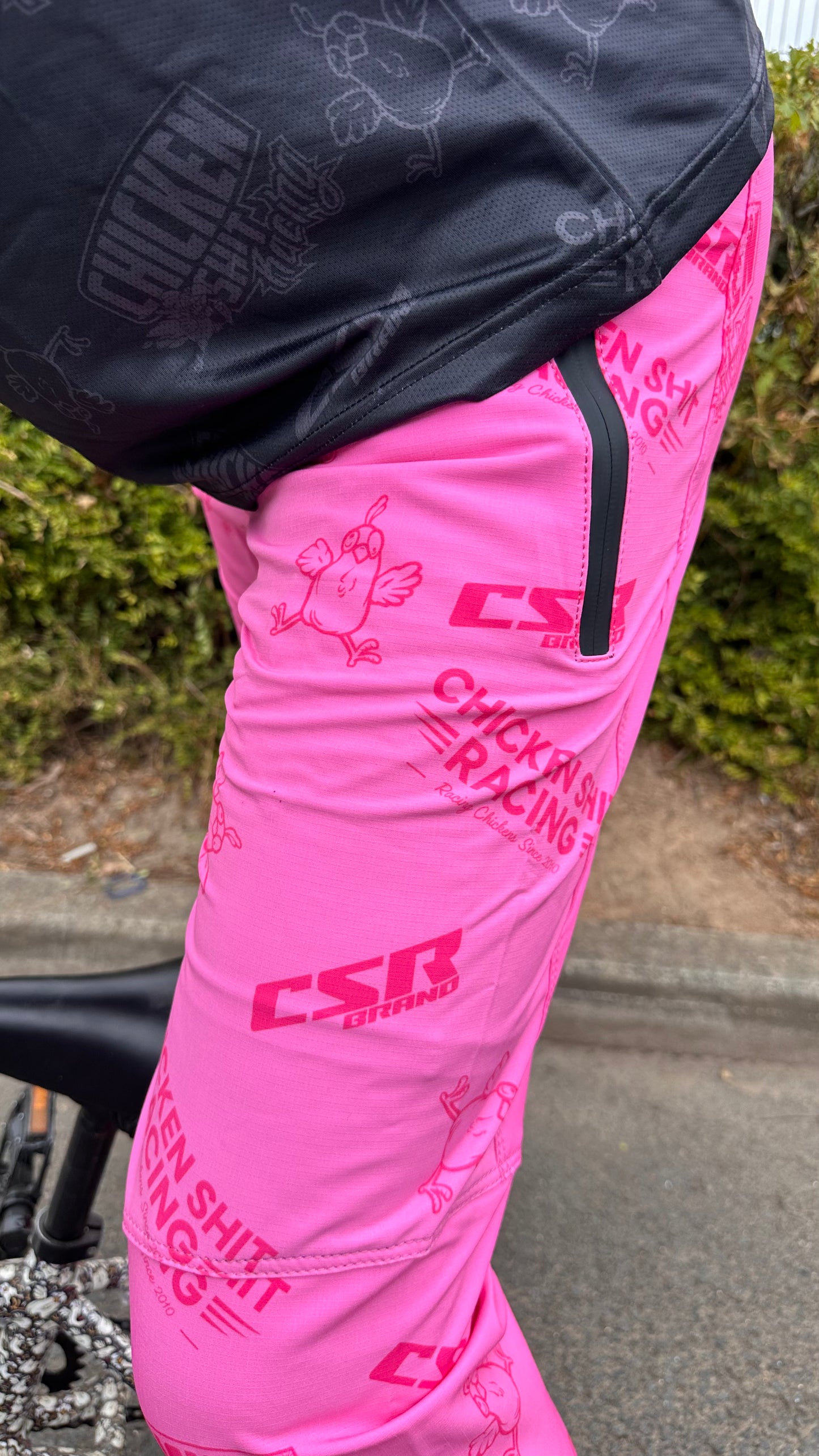 CSR MTB PANTS (ONLY)  BLACK n PINK