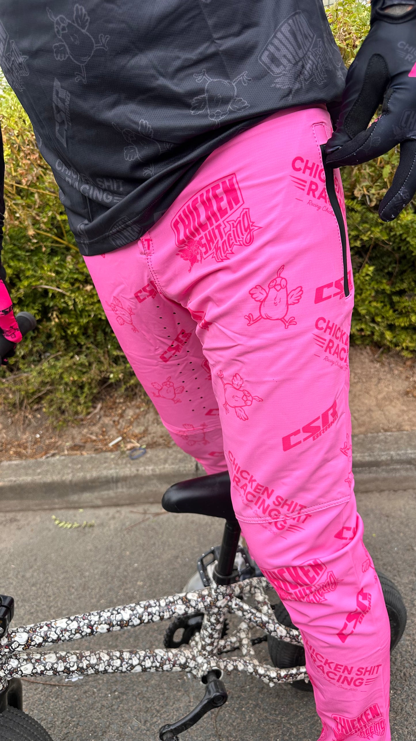 CSR MTB PANTS (ONLY)  BLACK n PINK