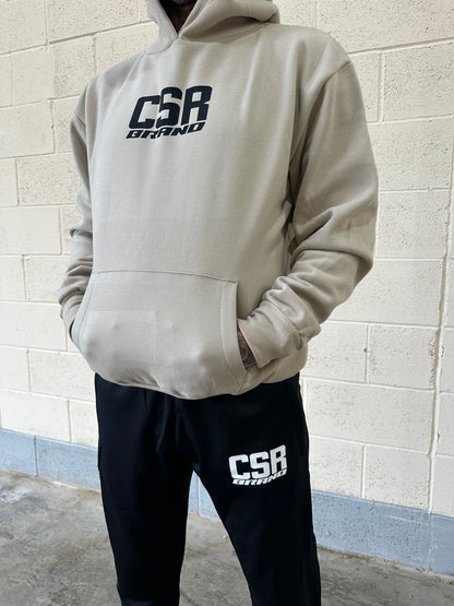 CSR BRAND HEAVY WEIGHT HOODIE PREMIUM STONE BLACK