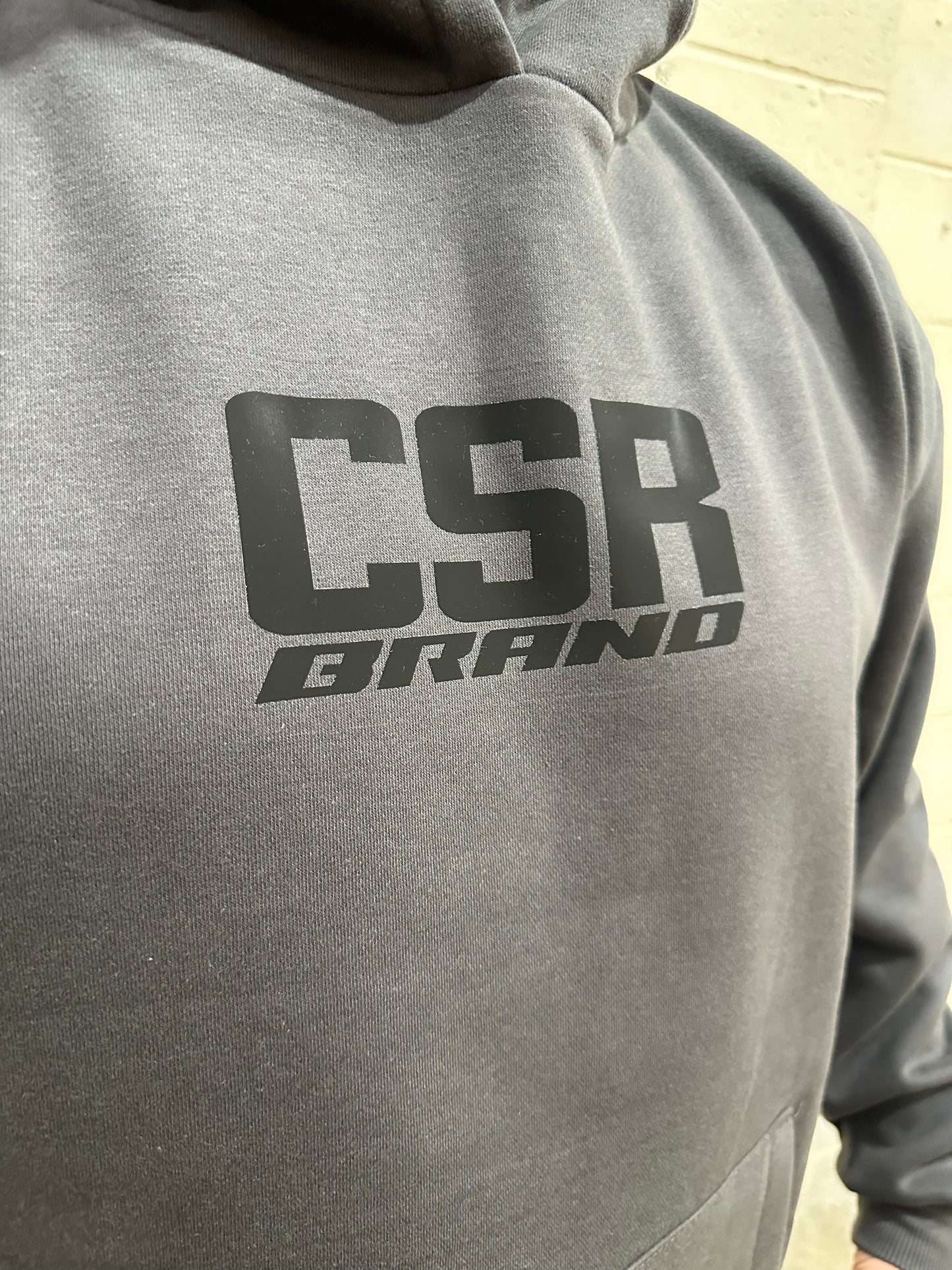 CSR BRAND HEAVY WEIGHT HOODIE PREMIUM GREY & BLACK