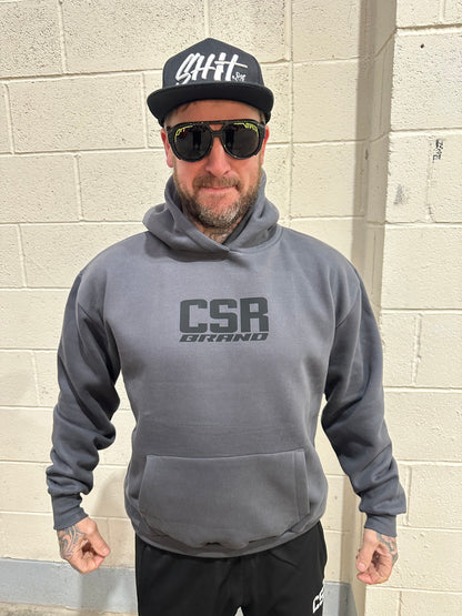 CSR BRAND HEAVY WEIGHT HOODIE PREMIUM GREY & BLACK