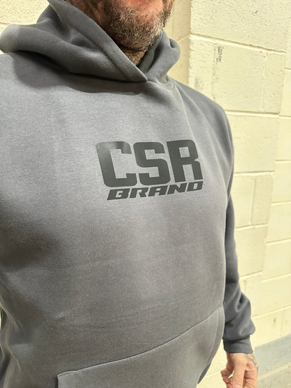 CSR BRAND HEAVY WEIGHT HOODIE PREMIUM GREY & BLACK