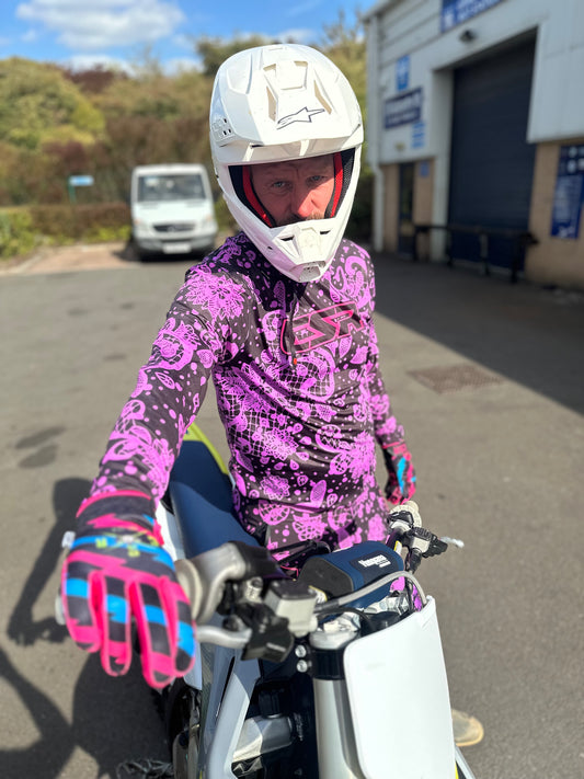CSR Mx / MTB JERSEY ONLY PURPLE LACE