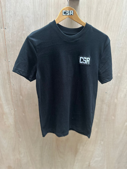 CSR LABEL BLACK T-SHIRT TEE