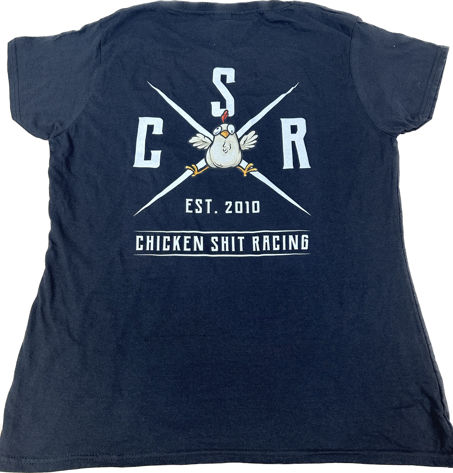 CSR WOMENS T-SHIRT BLACK ITALIC