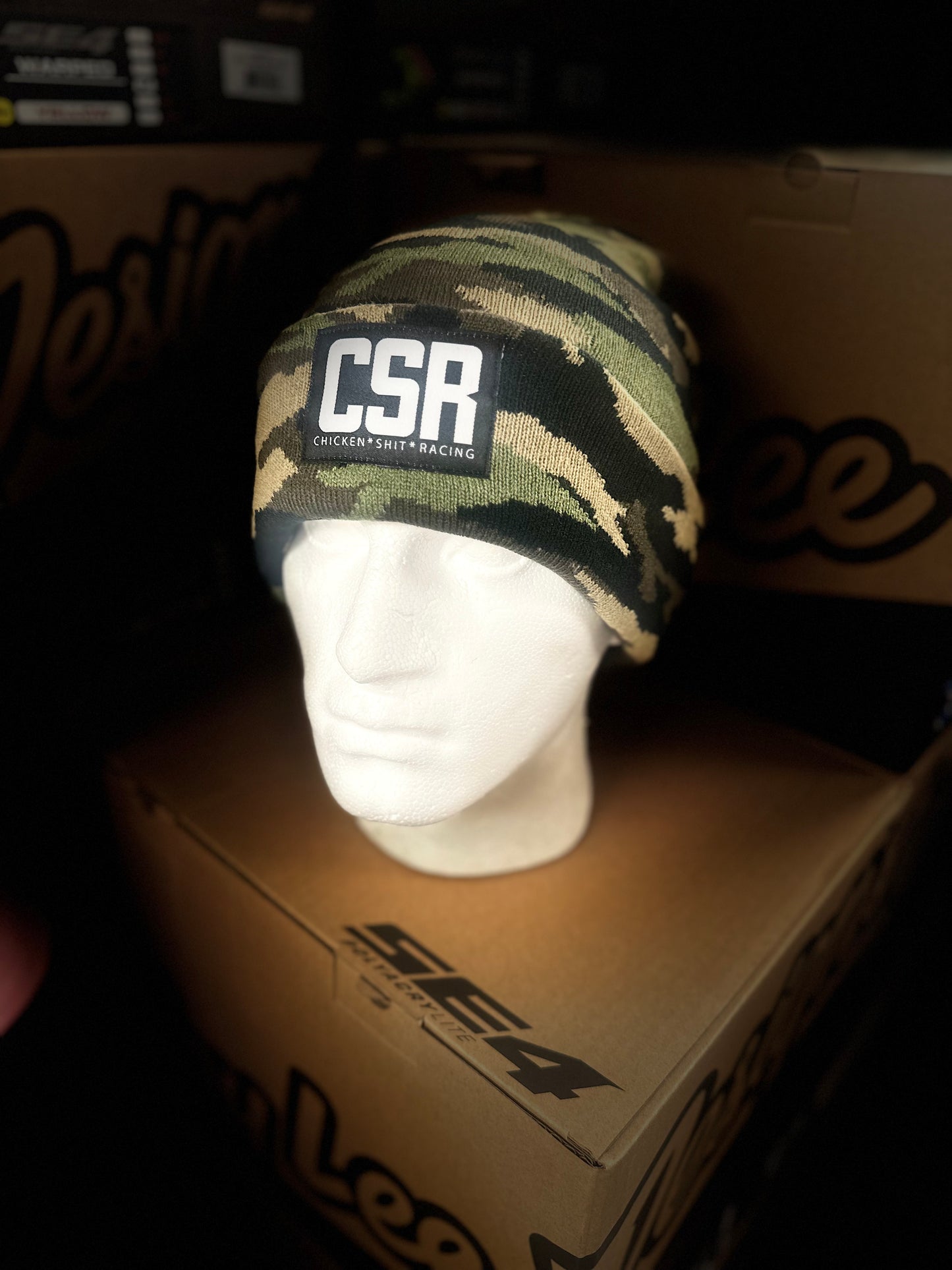 CSR CAMO  Cuffed Beanie Hat Unisex. CAMO