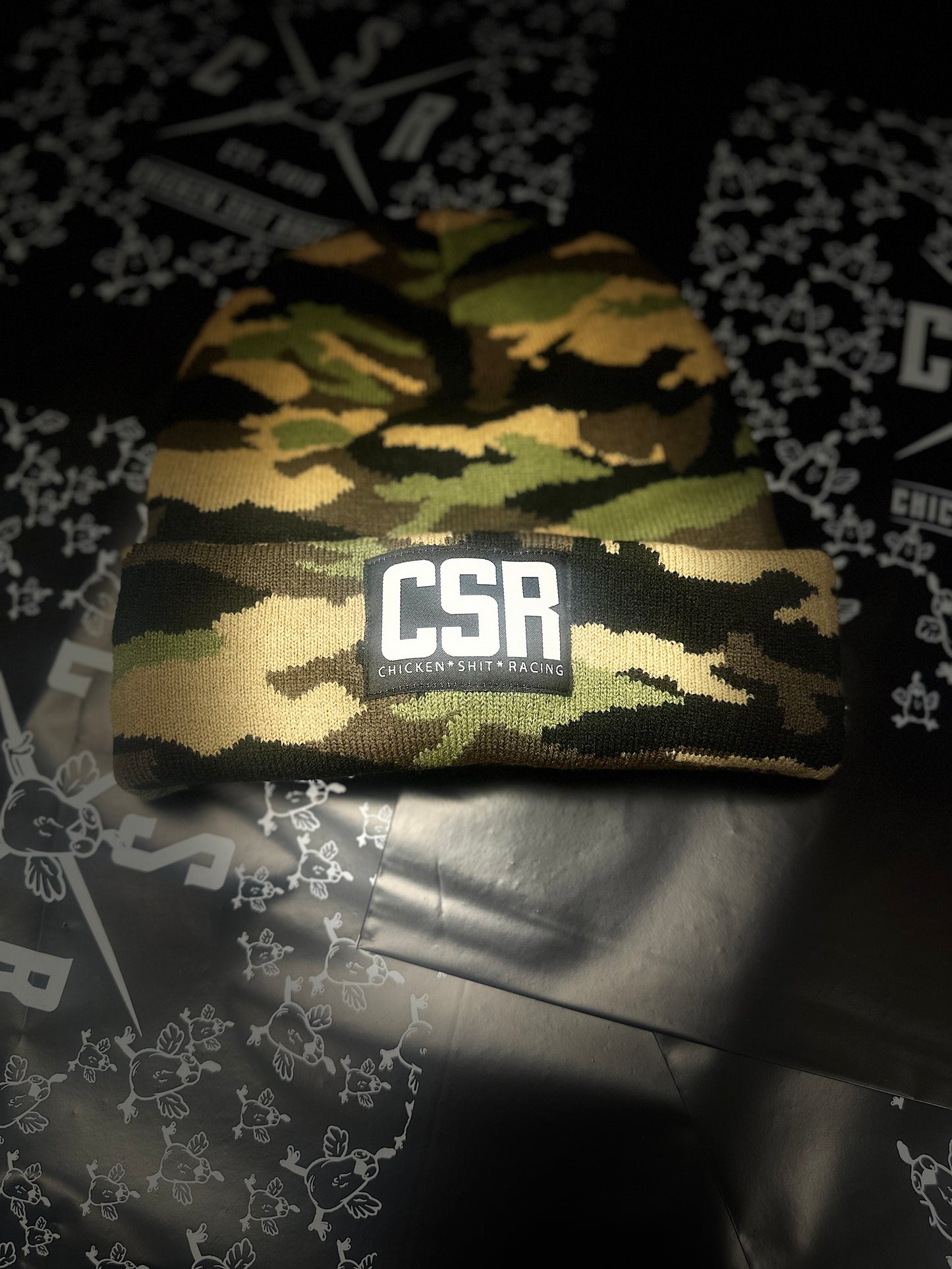 CSR CAMO  Cuffed Beanie Hat Unisex. CAMO