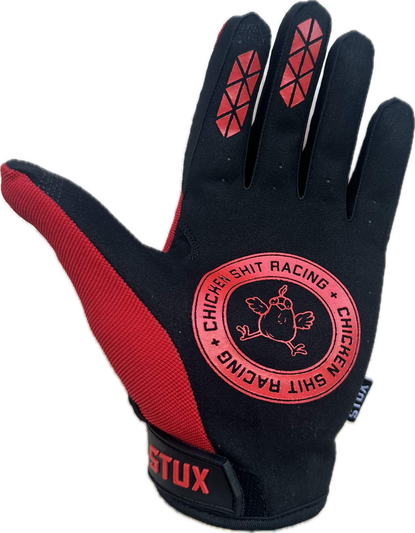 CSR GLOVES " STUX "  BLACK & RED ORIGINAL