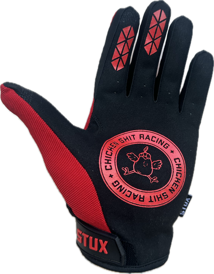 CSR GLOVES " STUX "  BLACK & RED ORIGINAL