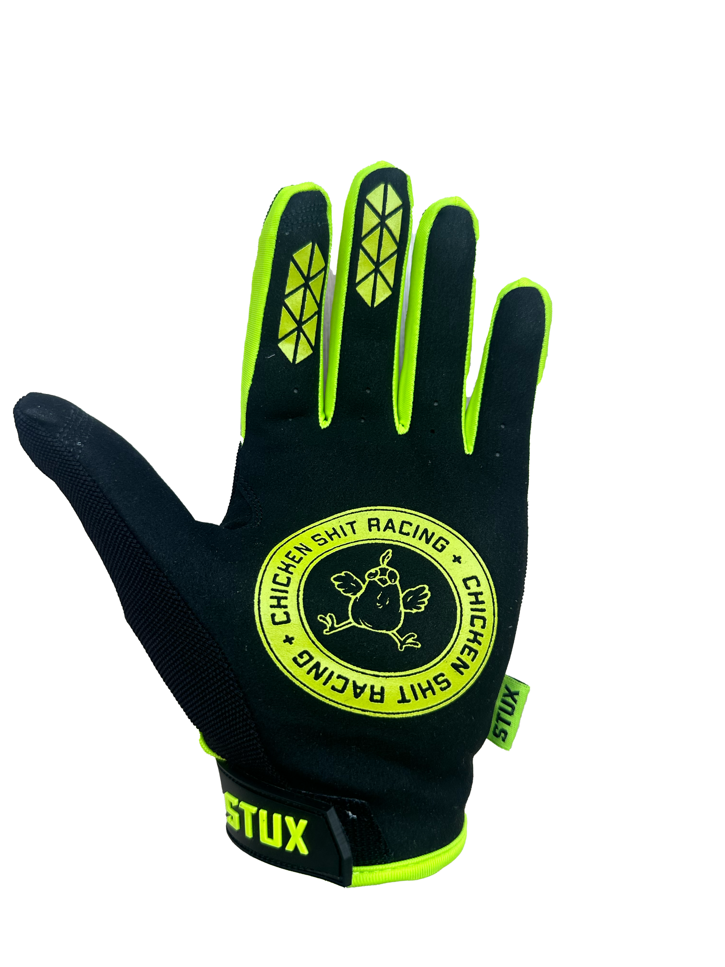 CSR GLOVES " STUX "  BLACK & FLO YELLOW ORIGINAL