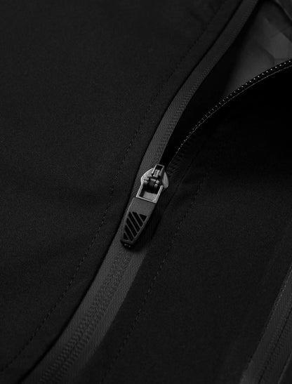 CSR STEALTH JACKET BLACK & SAND HOODED WATERPROOF