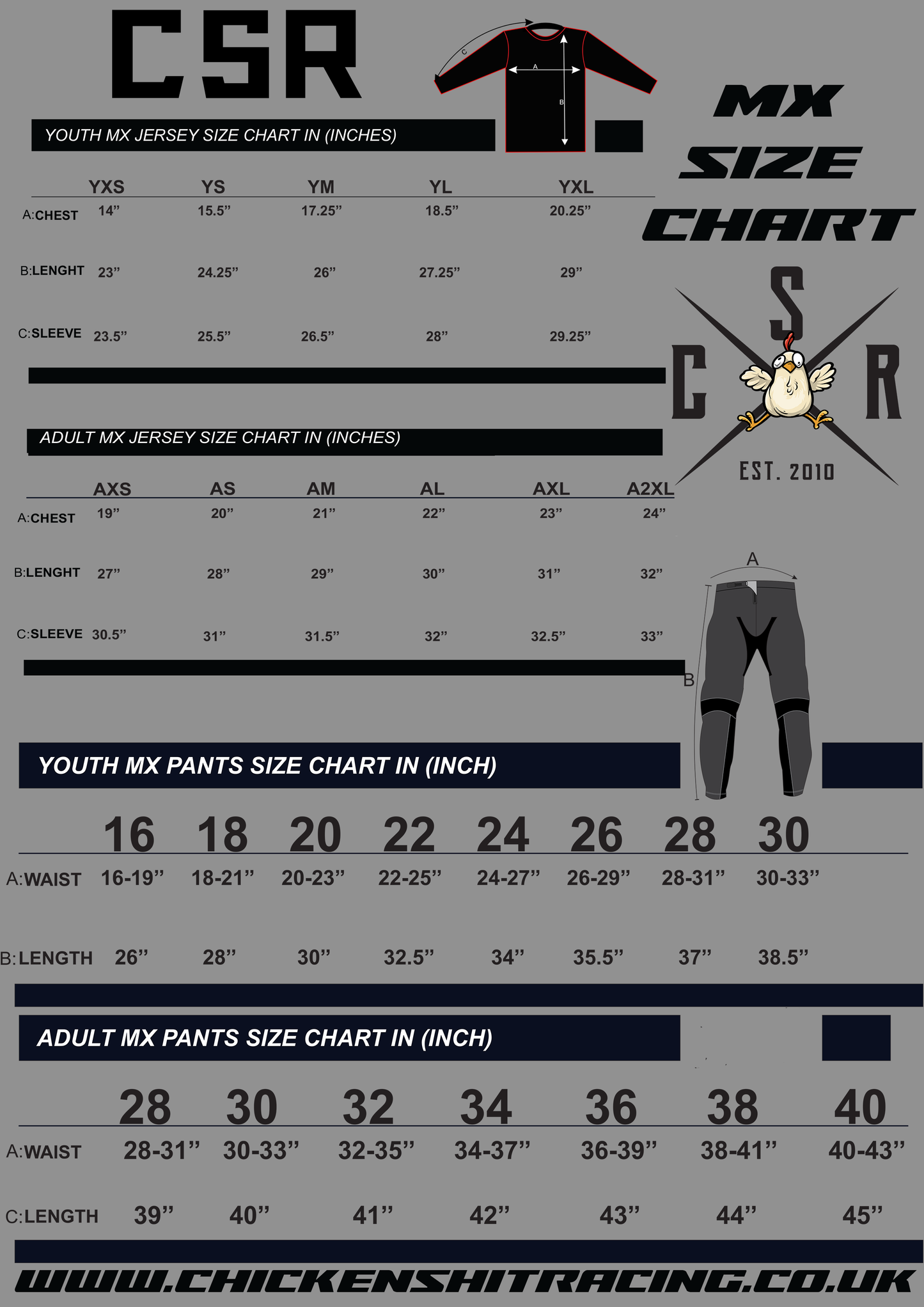 CSR MTB PANTS (ONLY)  BLACK FUNK