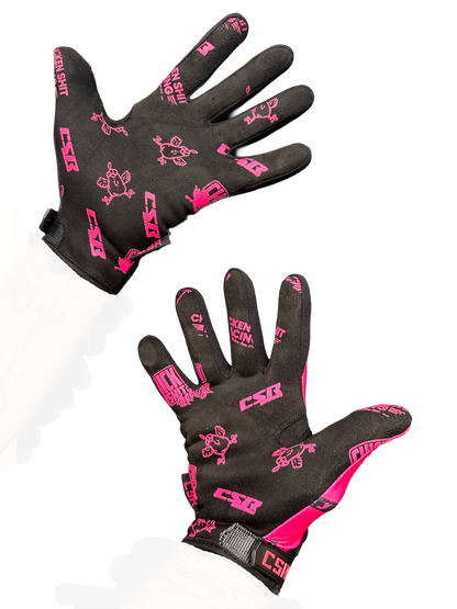 CSR Pink n Black Gloves  MX | MTB | BMX  ADULT & YOUTH