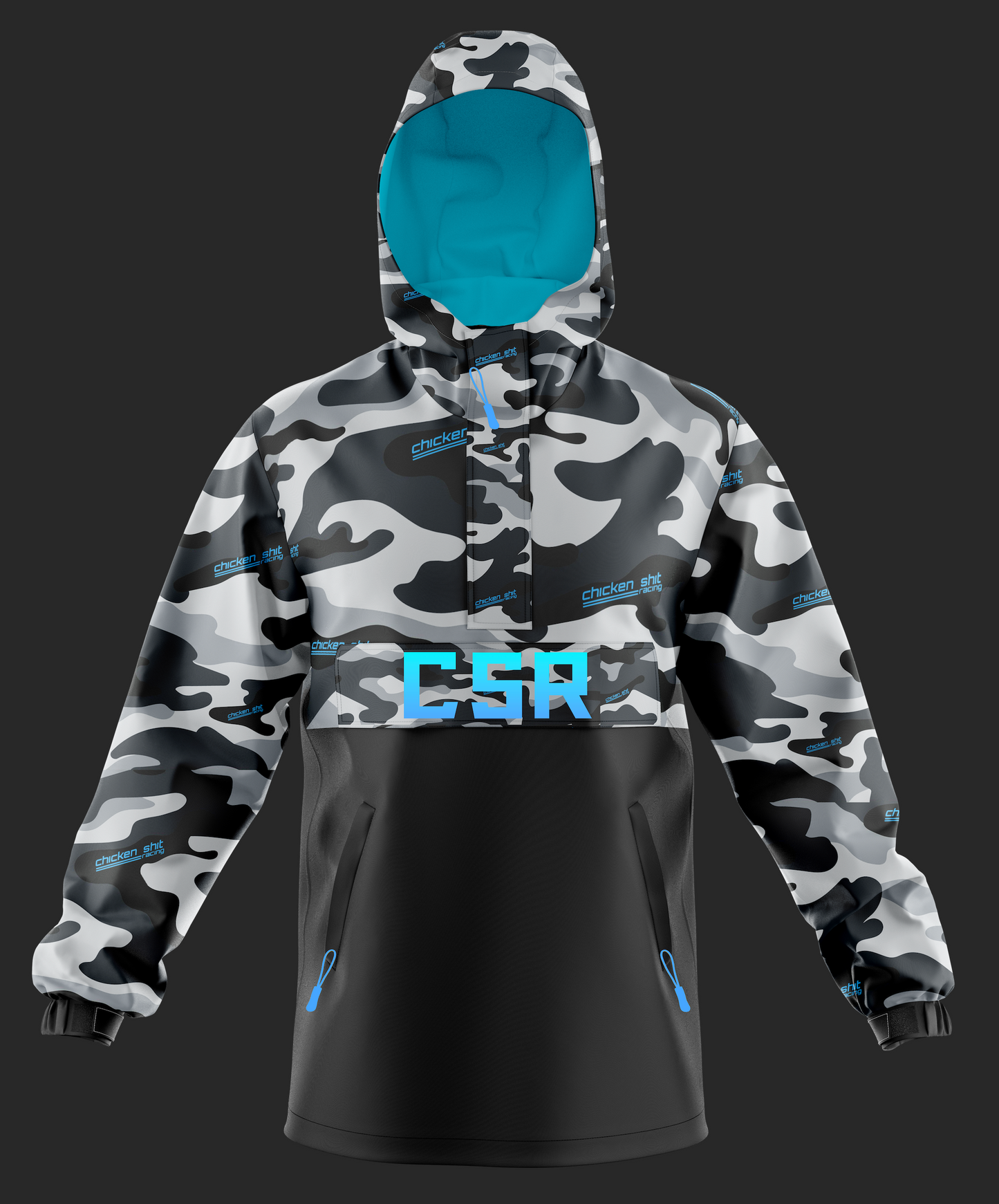 CSR CAMO ICE BLUE TRAIL JACKET CAGOULE WINDBREAKER