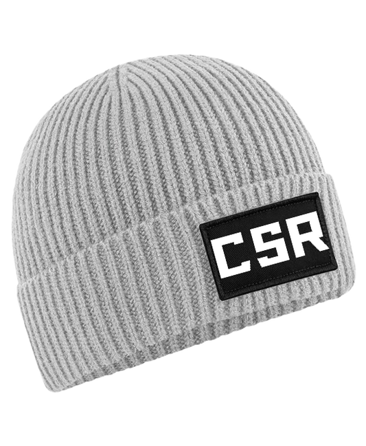 CSR URBAN Beanie Hat Unisex. Light Grey