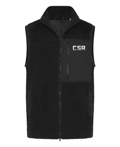 CSR BLACK  BODY WARMER / GILET BLACK SHERPA Jacket